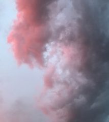 Clouds pink
